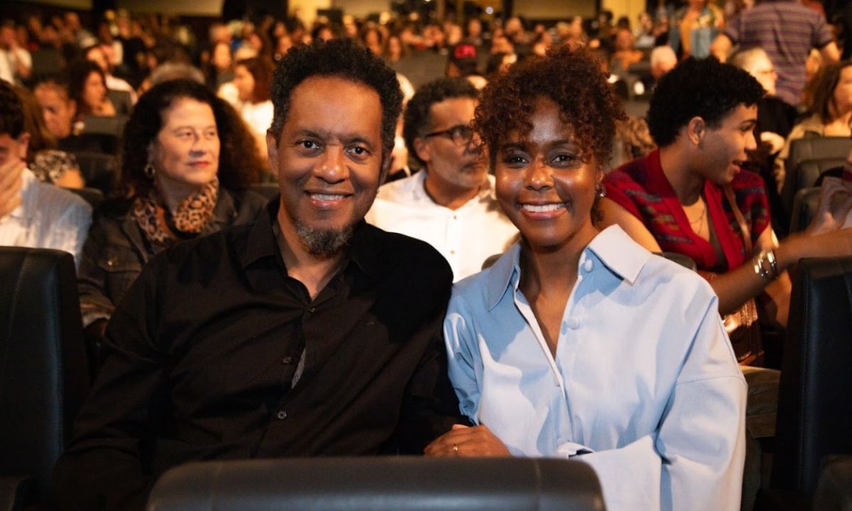 Maju Coutinho e o marido