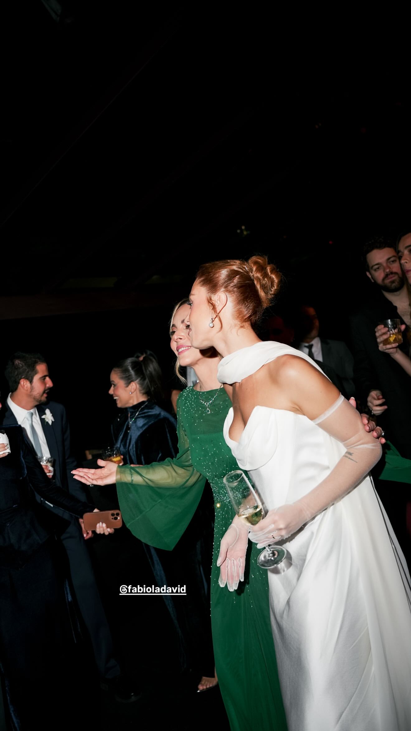 álbum de fotos do casamento da atriz