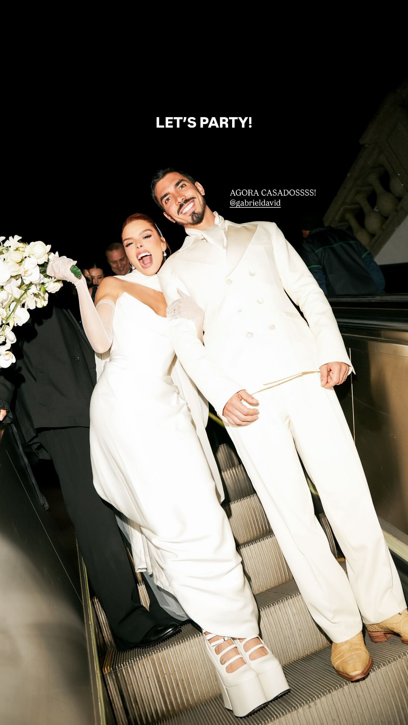 álbum de fotos do casamento da atriz