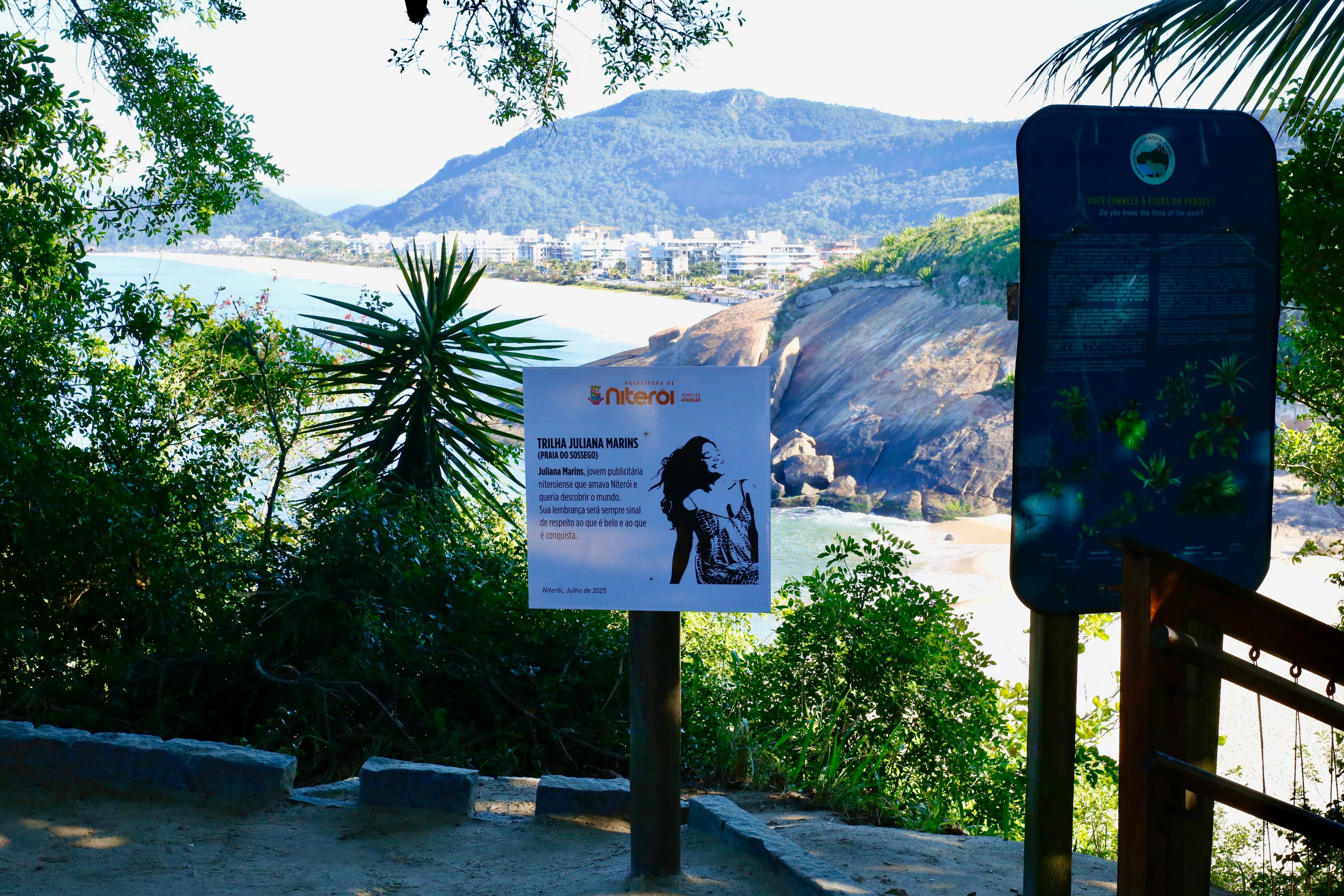 Placa de Juliana Marins