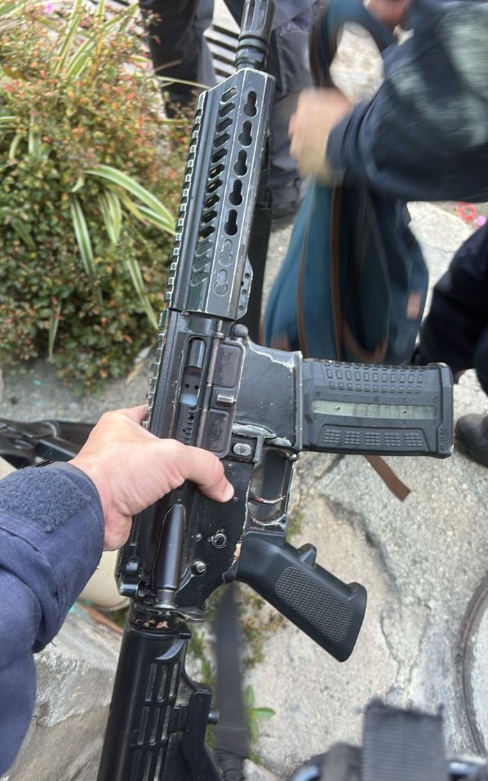 Fuzil apreendido pela Polícia Militar
