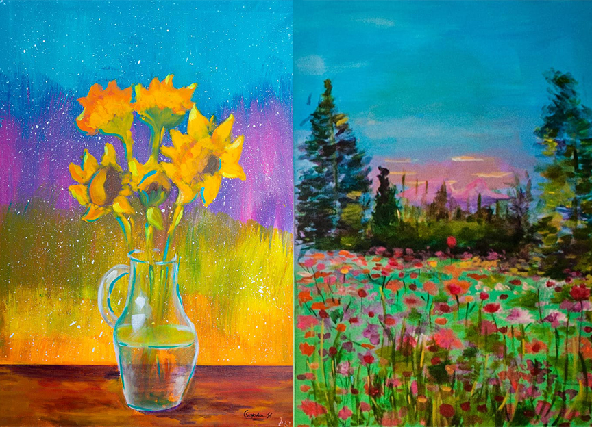 Sophia começou cedo no mundo das artes