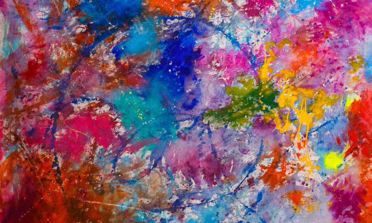 Obra recente produzida tem 2 metros de largura e 1,80 de altura