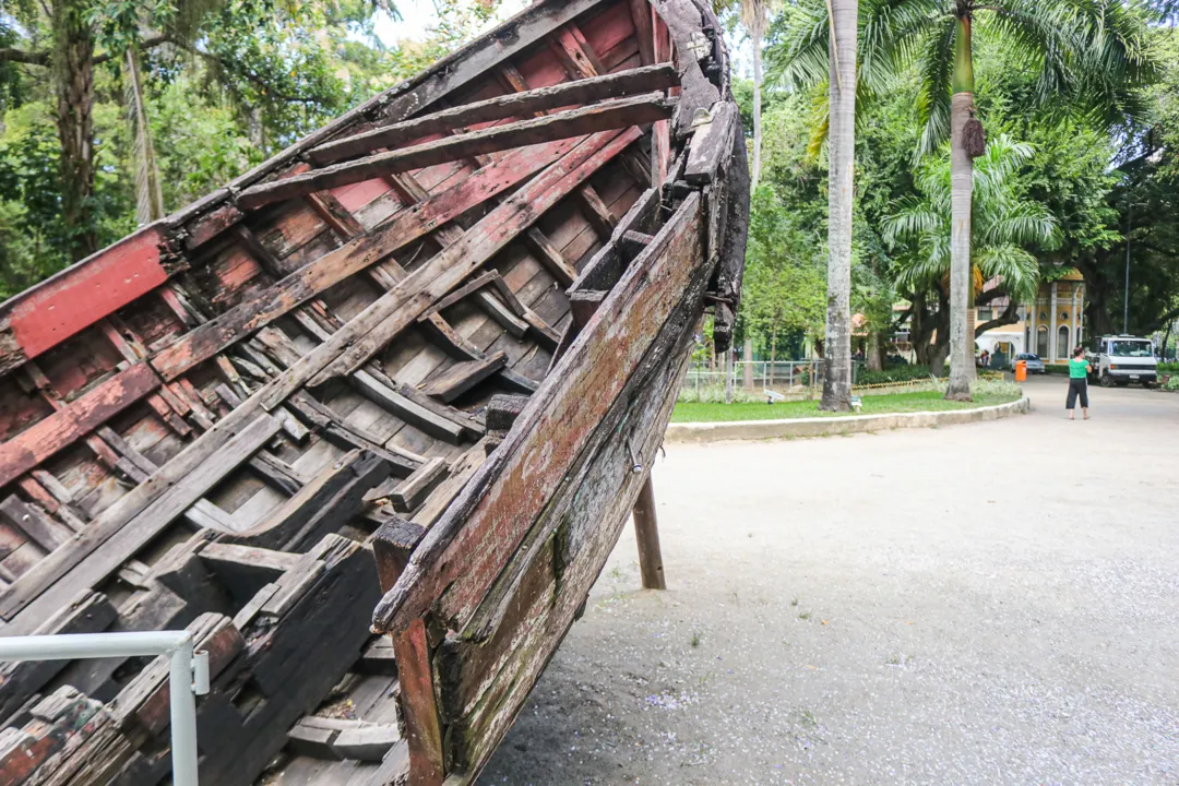 Barco fica localizado no Campo São Bento