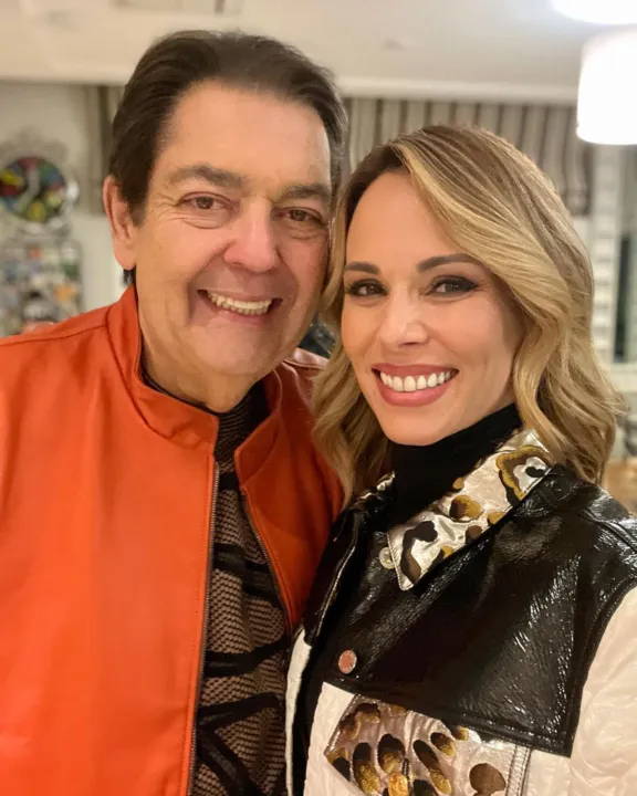 Faustão e Ana Furtado