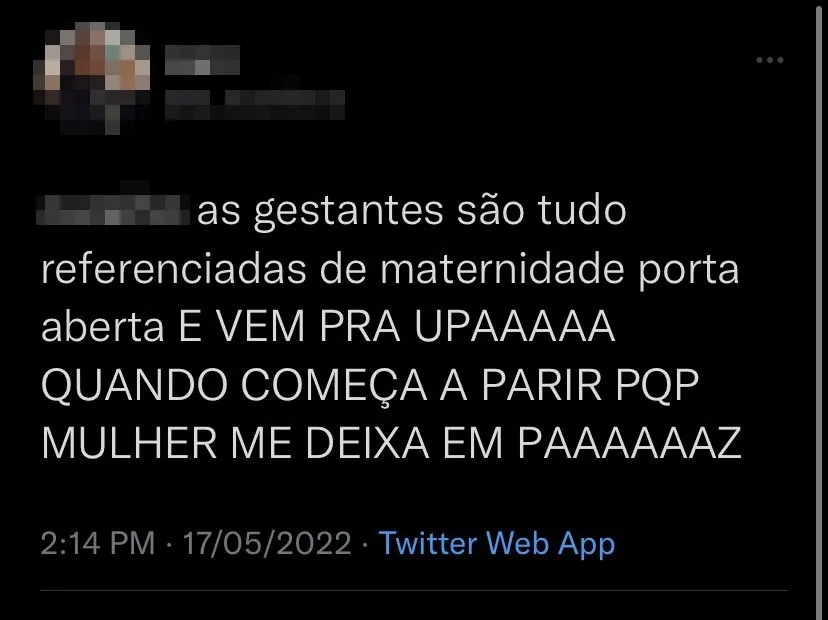 Comentários da médica investigada