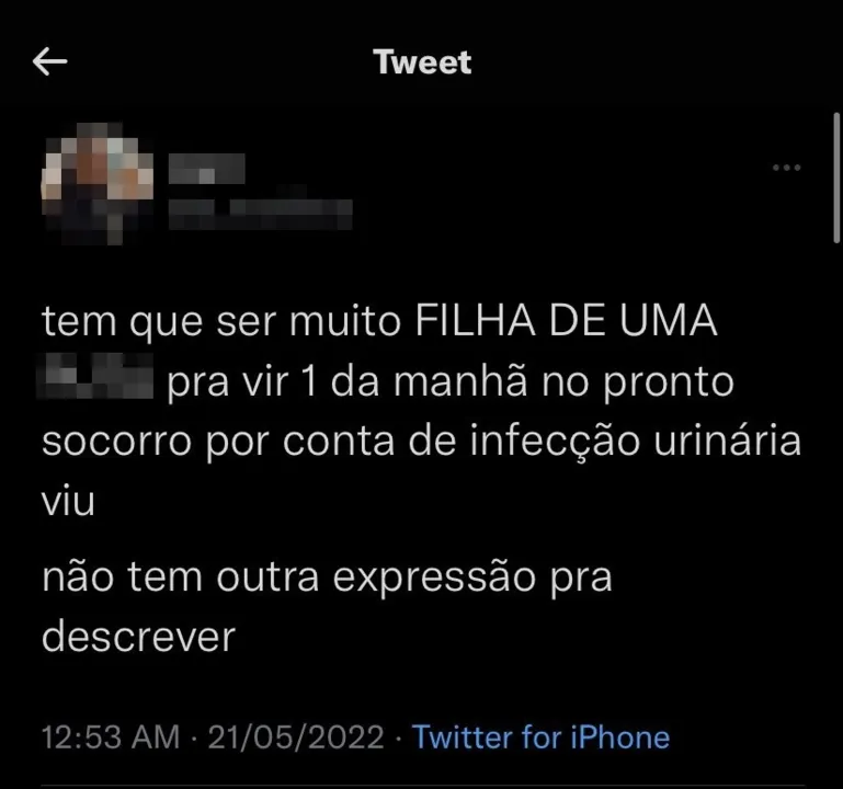 Comentários da médica investigada