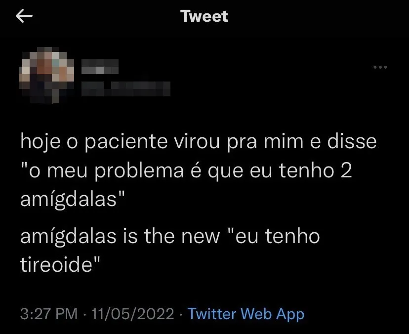 Comentários da médica investigada