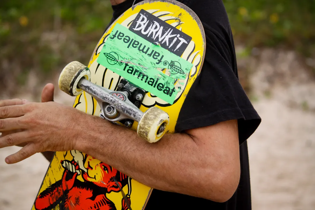 A lenda do esporte brasileiro não largava seu skate