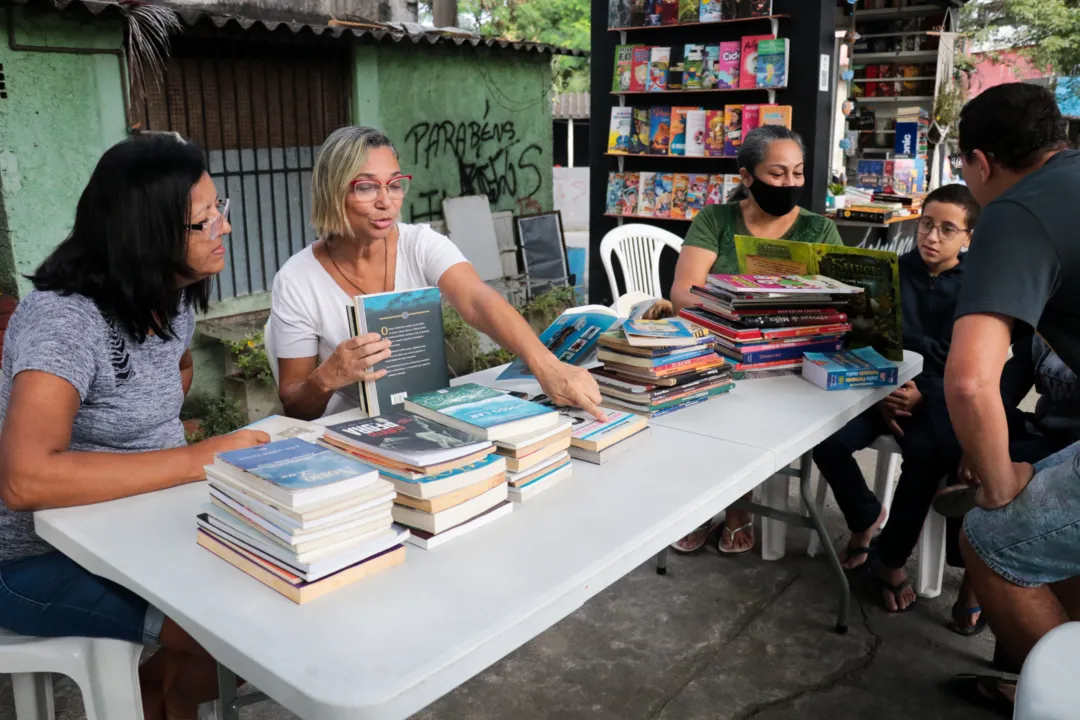 Espaço possui cantinho da leitura e troca de ideias