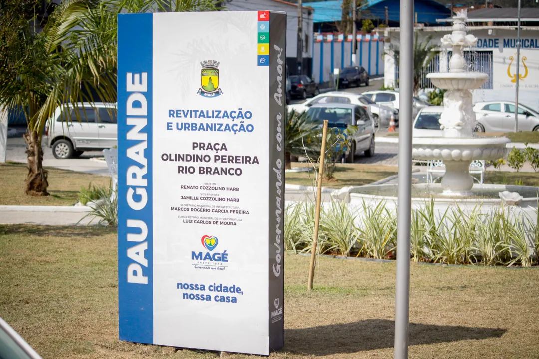 Placa de informação, Pau Grande - Magé