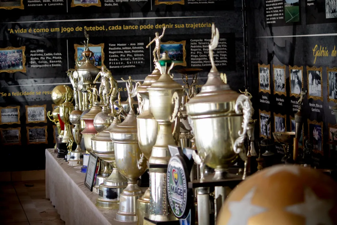 Troféus do Museu que homenageia Mané Garrincha, Pau Grande - Magé