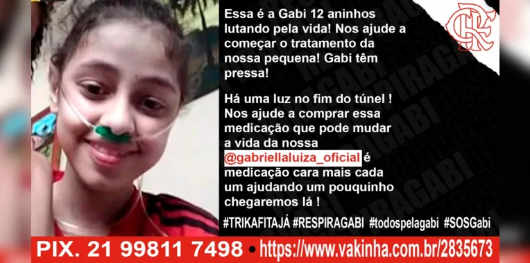 Ajude Gabriella a conseguir seus remédios