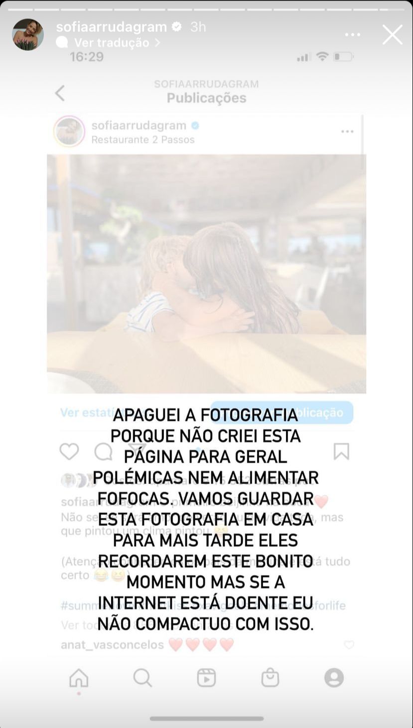 Sofia se defende dos comentários negativos