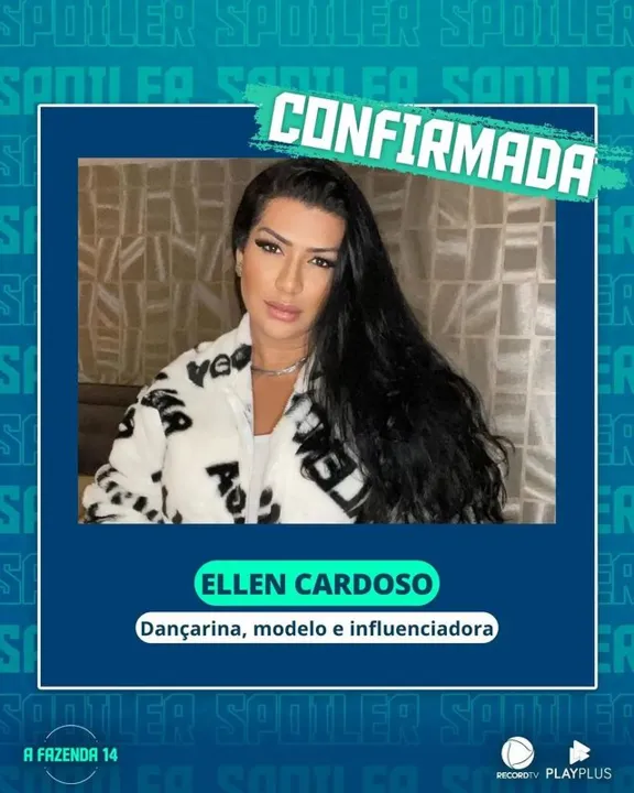 Ellen Cardoso é dançarina e ficou conhecida como "Mulher Moranguinho". É casada com o cantor Naldo