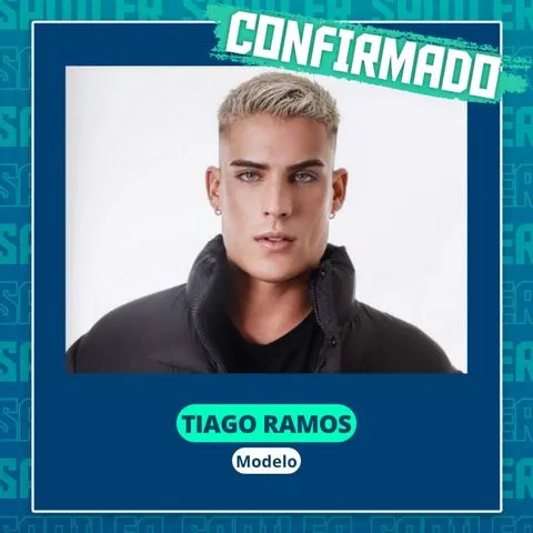 Tiago Ramos é modelo e ganhou notoriedade ao ter um relacionamento com a mãe de Neymar, Nadine.