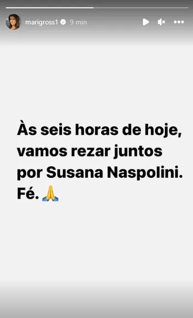 Jornalistas da Globo convocam oração por Susana Naspolini