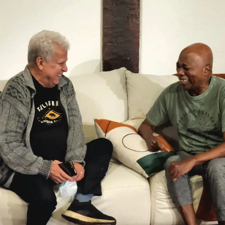 Com o amigo e parceiro Márcio Borges, fundadores do Clube da Esquina, álbum considerado um dos melhores da música brasileira