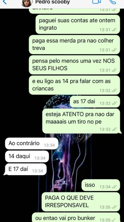 Luana Piovani compartilha conversa com Pedro Scooby