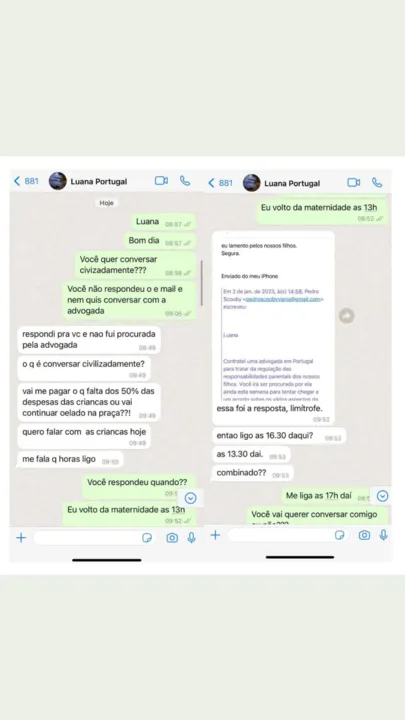 Pedro Scooby compartilha conversa com Luana Piovani