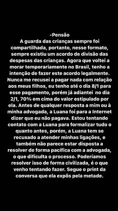 Pedro Scooby compartilha conversa com Luana Piovani