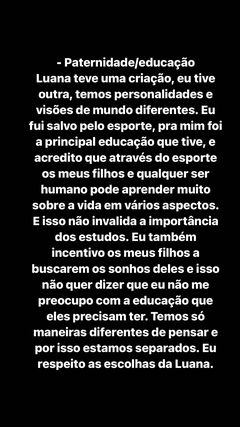Pedro Scooby compartilha conversa com Luana Piovani
