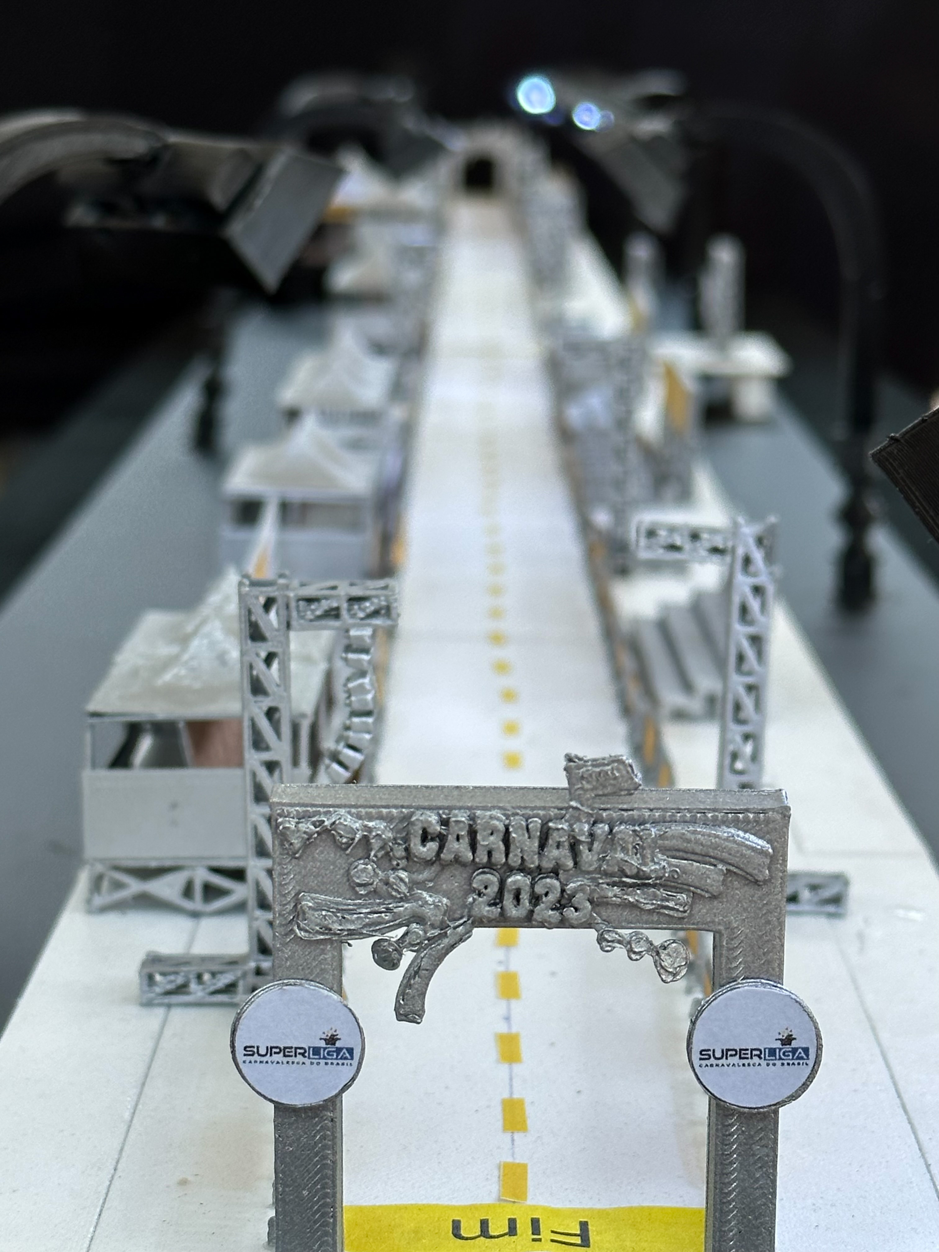 A maquete exibe como ficará a estrutura