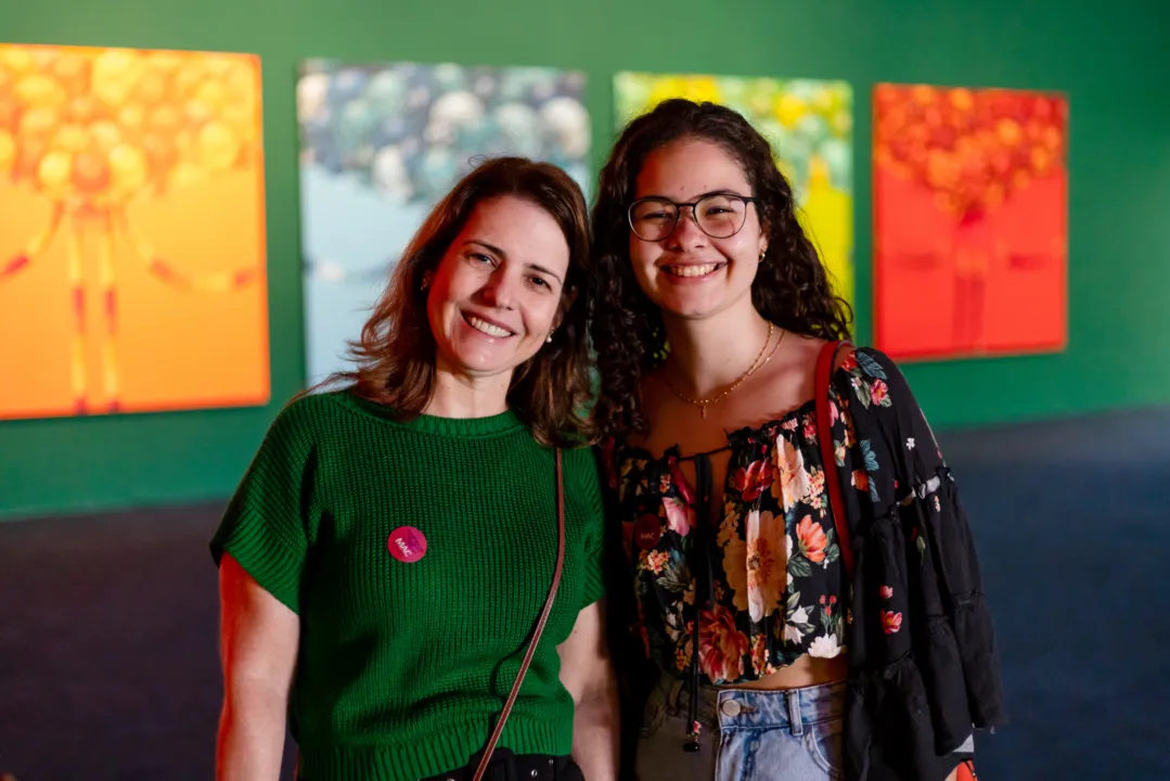 Rita e Nicole são do Espírito Santo e estão passando o feriado na Cidade Sorriso 