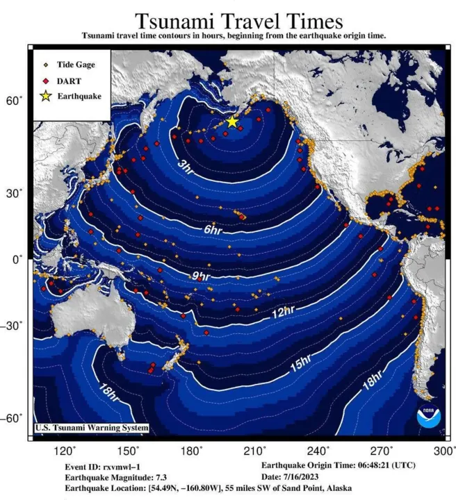 Terremoto atingiu o Alasca e provocou um alerta de tsunami