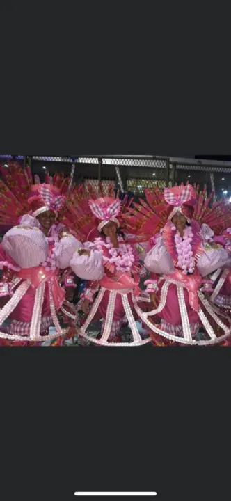 Erika no desfile da Viradouro de 2020 