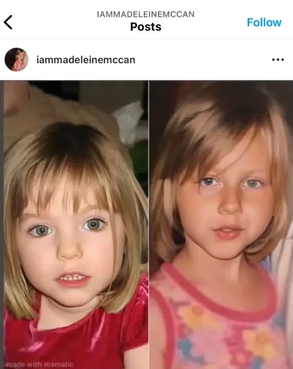 Jovem diz ser Madeleine McCann, menina desaparecida em 2007