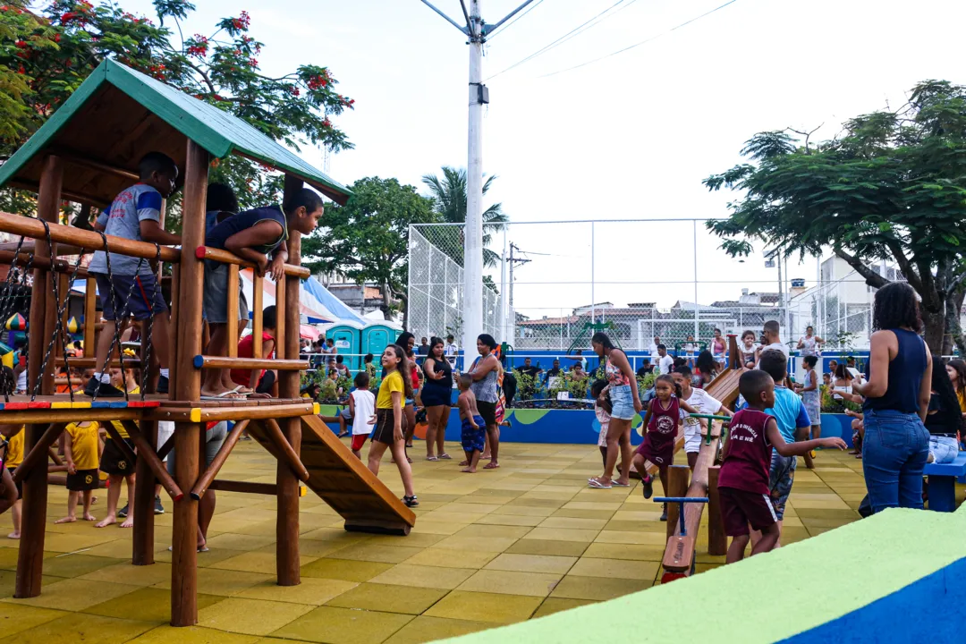 Inauguração da nova Praça do Coroado, em São Gonçalo