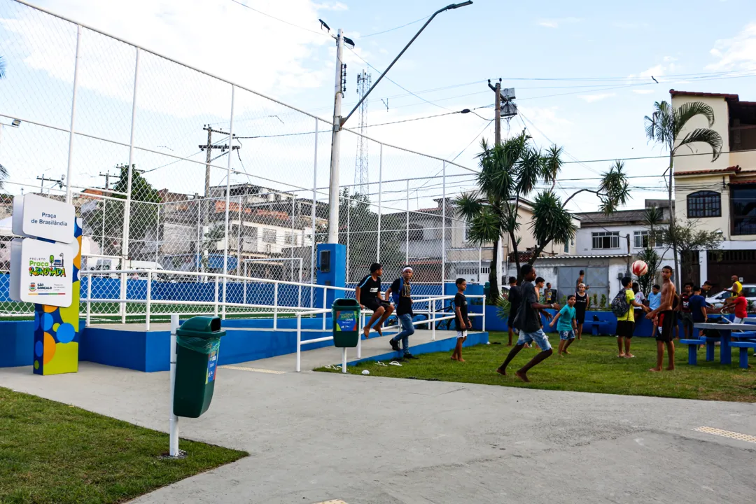 Inauguração da nova Praça do Coroado em São Gonçalo