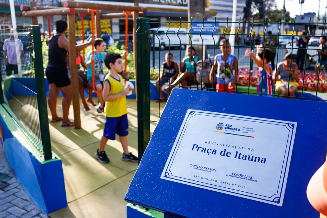 Inauguração da Praça de Itaúna, em São Gonçalo