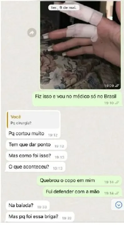 Prints mostram momentos de agressão verbal feita pelo jogador