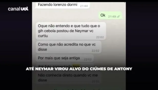 Prints mostram momentos de agressão verbal feita pelo jogador