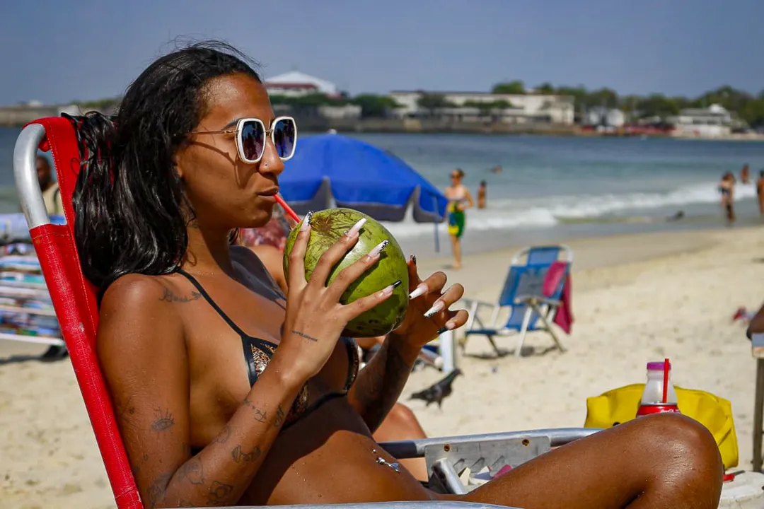 Praia teve dia de final de semana no Rio