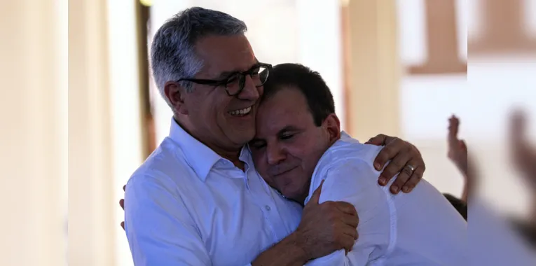 Prefeito do Rio de Janeiro Eduardo Paes e ministro das Relações Institucionais, Alexandre Padilha
