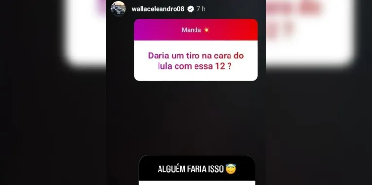 Imagens foram apagadas logo em seguida
