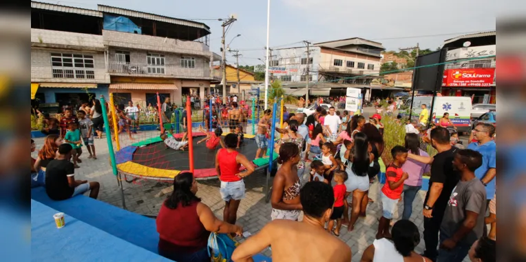 Durante o evento, as crianças puderam aproveitar para se divertirem bastante 