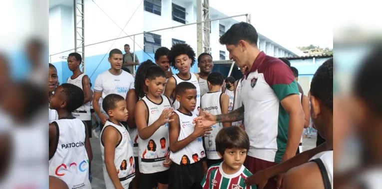 Cano conheceu o projeto com o filho Lorenzo e o ex-jogador Roger 