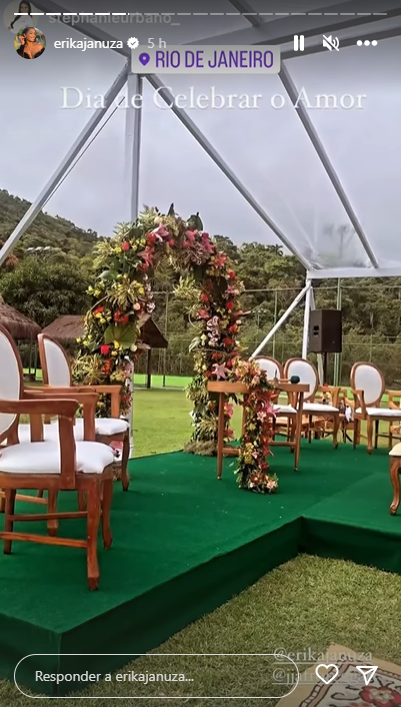 Erika Januza fica noiva em praia da Região Oceânica de Niterói