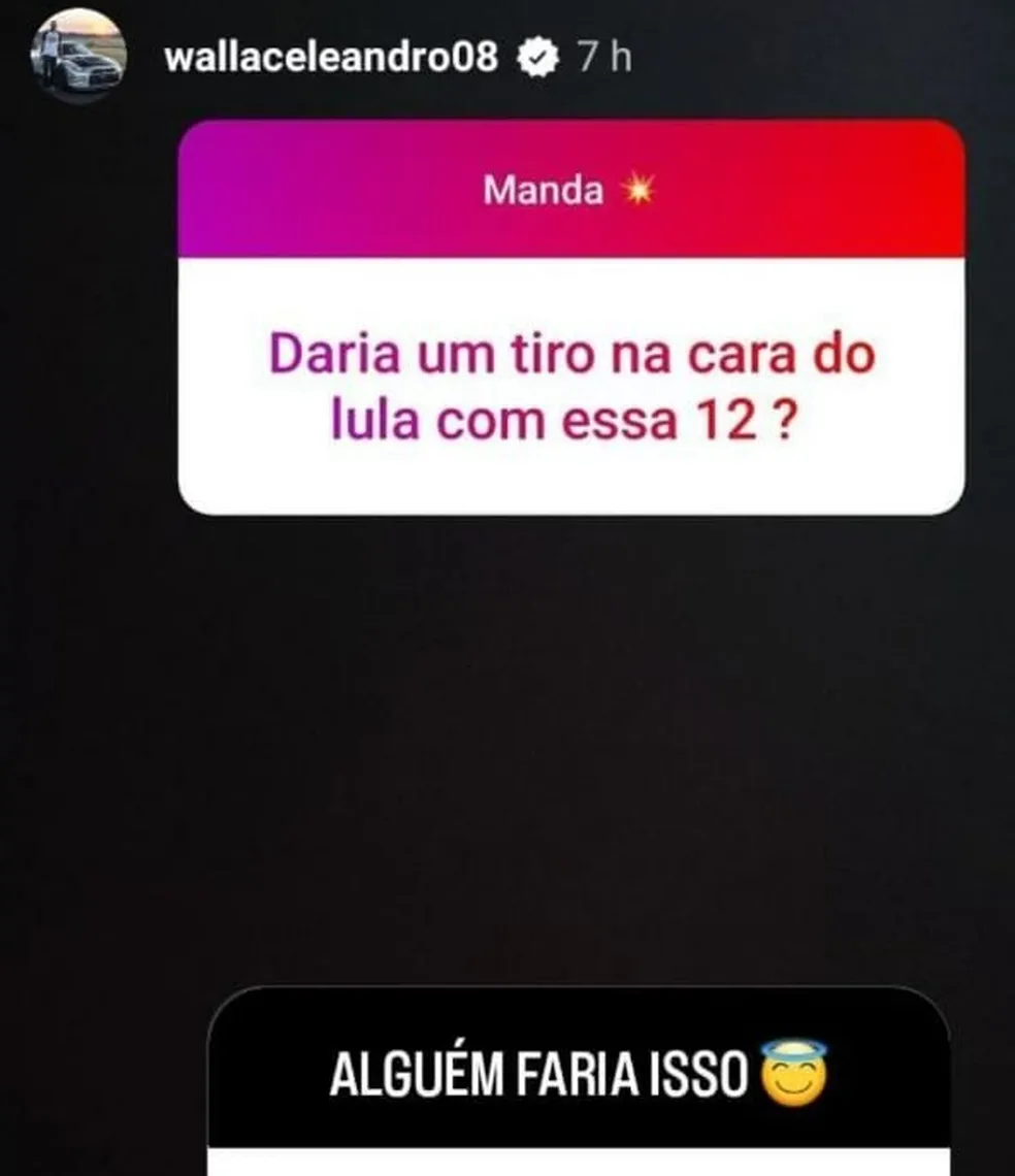 Imagens foram apagadas logo em seguida