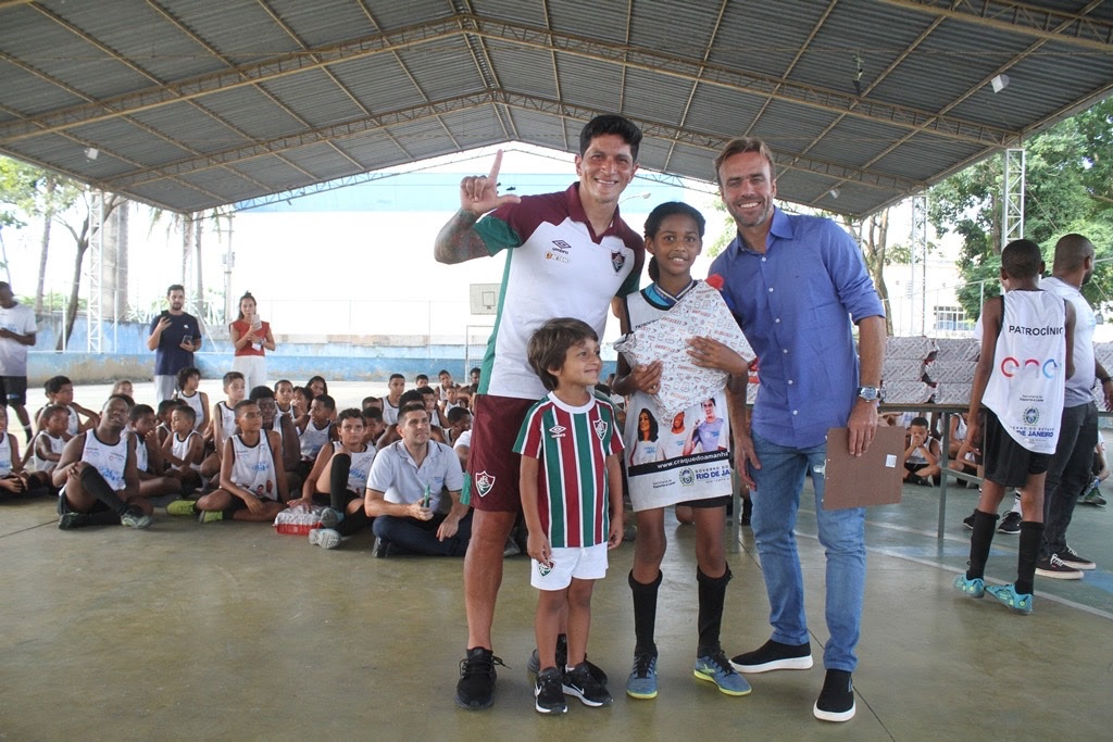 Cano conheceu o projeto com o filho Lorenzo e o ex-jogador Roger