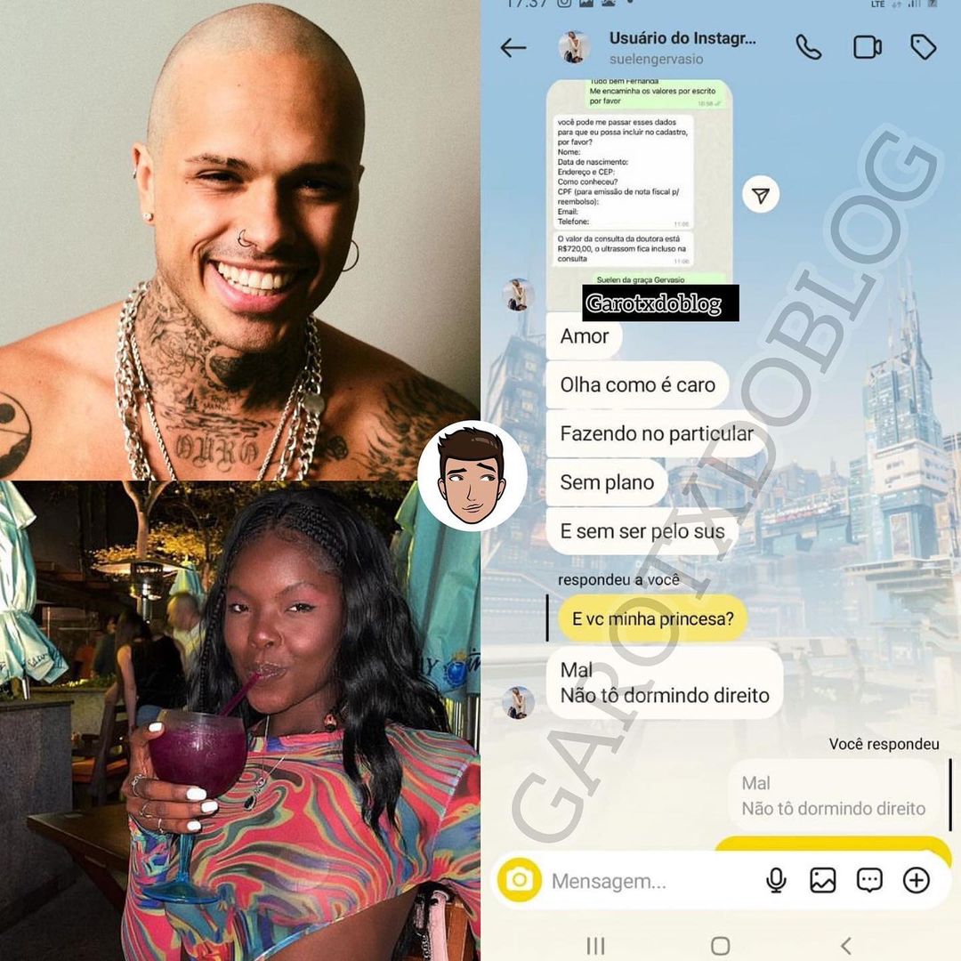 Nos prints, Sue e o produtor trocam declarações