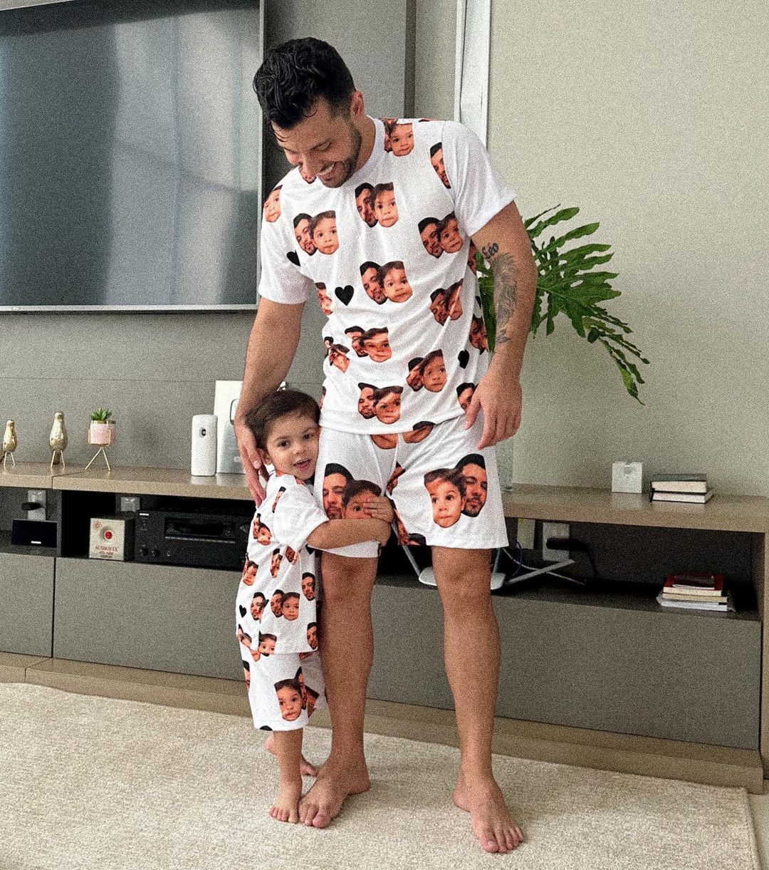 Murilo sempre posta momentos carinhosos com o filho