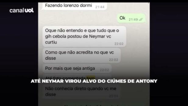 Prints mostram momentos de agressão verbal feita pelo jogador