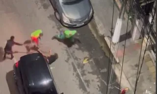 Imagem ilustrativa da imagem Vídeo flagra briga e agressões durante coleta de lixo em Niterói