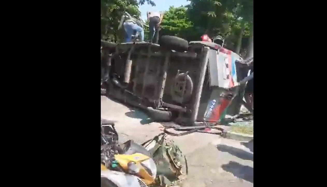 Acidente aconteceu na Praça Primeiro de Maio, em Bangu