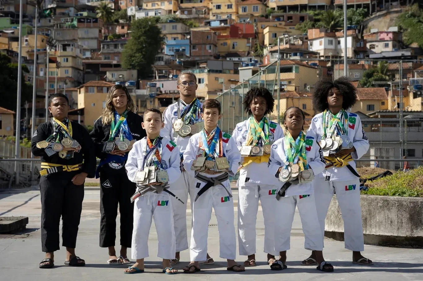 Sete dos atletas são da Comunidade da Providência; e um da Comunidade do Jacarezinho